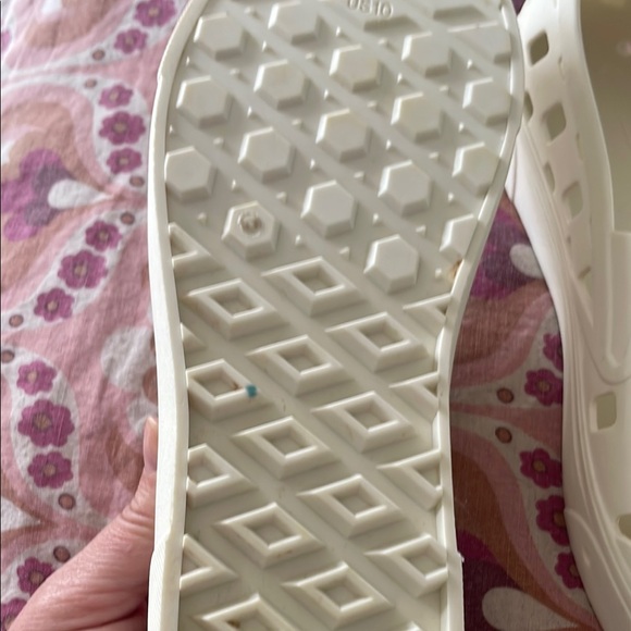 Vans White Slip-On Sneakers Perforated Design - Picture 10 of 10